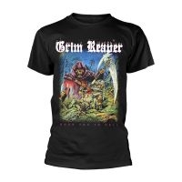 Grim Reaper - T/S Rock You To Hell (S) i gruppen MERCHANDISE / T-shirt / Metal hos Bengans Skivbutik AB (5510248)