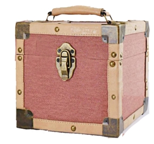 Vinyl Storage - 7 Inch 50 Record Carry Case Burgundy.. i gruppen VinylTilbehør hos Bengans Skivbutik AB (5512359)