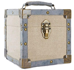 Vinyl Storage - 7 Inch 50 Record Carry Case Cream.. i gruppen VinylTilbehør hos Bengans Skivbutik AB (5512360)