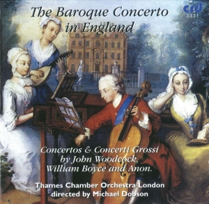 Thames Chamber Orchestra Michael D - The Baroque Concerto In England i gruppen Annet / Klassisk hos Bengans Skivbutik AB (5513472)