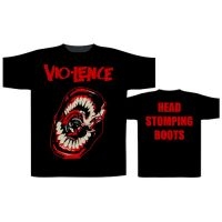 Vio-Lence - T/S Head Stomping Boots (L) i gruppen MERCHANDISE / T-shirt / Metal hos Bengans Skivbutik AB (5514069)