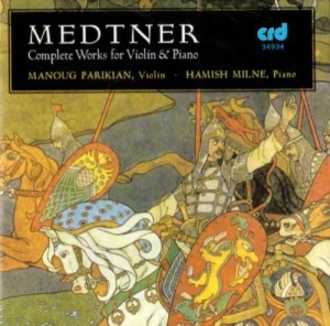 Medtner Nikolai - Complete Works For Violin & Piano i gruppen Musikk / CD-R / Klassisk hos Bengans Skivbutik AB (5514258)