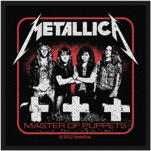 Metallica - Master Of Puppets Band Standard Patch i gruppen MERCHANDISE / Accessoarer / Metal hos Bengans Skivbutik AB (5514453)