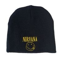 Nirvana - Hat - Smiley Logo (No Cuff) i gruppen VI TIPSER / Fredagsutgivelser / Fredag den 2:e Februari 2024 hos Bengans Skivbutik AB (5515576)