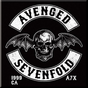 Avenged Sevenfold - Fridge Magnet: Death Bat Crest i gruppen MERCHANDISE / Merch / Metal hos Bengans Skivbutik AB (5516012)