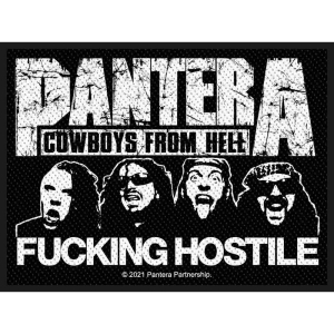 Pantera - Fucking Hostile Retail Packaged Patch i gruppen MERCHANDISE / Merch / Metal hos Bengans Skivbutik AB (5516859)