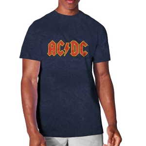 Ac/Dc - Logo Snow Wash Uni Navy i gruppen MERCH / Minsishops-merch / Ac/Dc hos Bengans Skivbutik AB (5517155r)