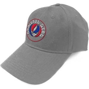 Grateful Dead -  Steal Your Face Logo Grey Baseball C i gruppen MERCHANDISE / Merch / Pop-Rock hos Bengans Skivbutik AB (5517597)