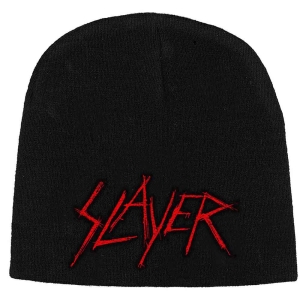 Slayer  - Beanie Hat: Scratched Logo i gruppen MERCHANDISE / Merch / Metal hos Bengans Skivbutik AB (5517626)