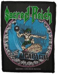 Sacred Reich - Patch Surf Nicaragua (10 X 7,9 Cm) i gruppen VI TIPSER / Fredagsutgivelser / Fredag Den 16:e Februari 2024 hos Bengans Skivbutik AB (5517865)