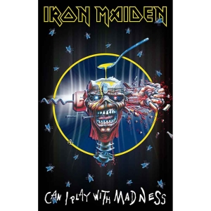 Iron Maiden - Can I Play With Madness Textile Poster i gruppen MERCHANDISE / Merch / Metal hos Bengans Skivbutik AB (5518151)