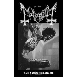 Mayhem - Pure Fucking Armageddon Textile Poster i gruppen MERCHANDISE / Merch / Metal hos Bengans Skivbutik AB (5518152)