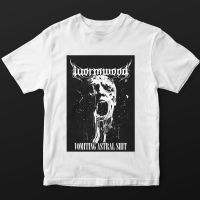 Wormwood - T/S Vomiting Astral Shit (S) White i gruppen MERCHANDISE / Accessoarer / Metal hos Bengans Skivbutik AB (5518814)