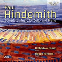 Paul Hindemith - Complete Music For Cello & Piano i gruppen CD / Nyheter hos Bengans Skivbutik AB (5522110)