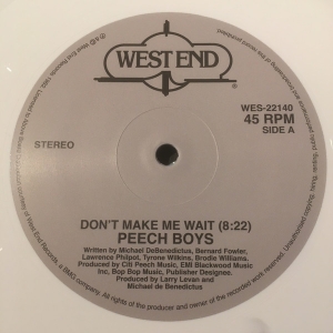 Peech Boys - Don't Make Me Wait (White Vinyl) i gruppen VINYL / RnB-Soul hos Bengans Skivbutik AB (5522998)