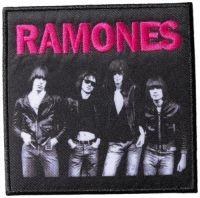 Ramones - Patch Band Photo (10 X 10 Cm) i gruppen MERCHANDISE / Accessoarer / Metal hos Bengans Skivbutik AB (5523489)