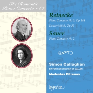 Simon Callaghan Sinfonieorchester - Reinecke & Sauer: Piano Concertos i gruppen CD / Nyheter hos Bengans Skivbutik AB (5523549)