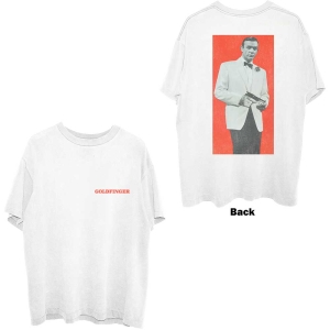 James Bond - Goldfinger Profile Uni Wht i gruppen MERCH / T-Shirt / Rockoff_Nya April24 hos Bengans Skivbutik AB (5524510r)