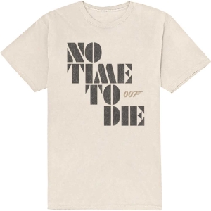 James Bond - No Time To Die Uni Natrl i gruppen MERCH / T-Shirt / Rockoff_Nya April24 hos Bengans Skivbutik AB (5524514r)