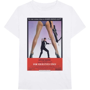 James Bond - For Your Eyes Poster Uni Wht i gruppen MERCH / T-Shirt / Rockoff_Nya April24 hos Bengans Skivbutik AB (5524518r)