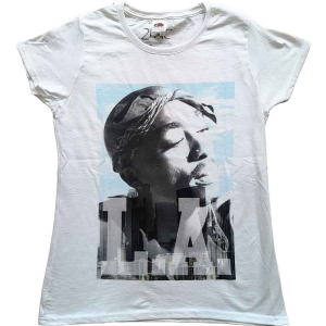 Tupac - La Skyline Lady Wht  1 i gruppen MERCHANDISE / T-shirt / Hip Hop-Rap hos Bengans Skivbutik AB (5524660)