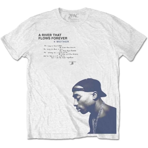 Tupac - A River... Uni Wht i gruppen MERCHANDISE / T-shirt / Hip Hop-Rap hos Bengans Skivbutik AB (5524806r)