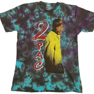 Tupac - Vintage Tupac Uni Blue Dip-Dye i gruppen MERCHANDISE / T-shirt / Hip Hop-Rap hos Bengans Skivbutik AB (5524813r)