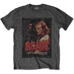 Ac/Dc - Donington Set List Uni Char  1 i gruppen MERCHANDISE / T-shirt / Metal hos Bengans Skivbutik AB (5525098)