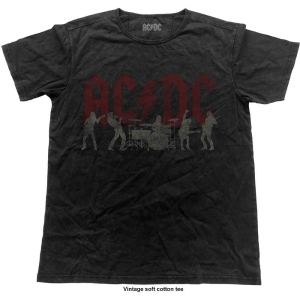 Ac/Dc - Vtge Silhouettes Uni Bl i gruppen MERCHANDISE / T-shirt / Metal hos Bengans Skivbutik AB (5525314)