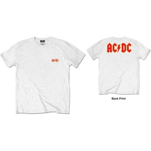 Ac/Dc - F&B Packaged Logo Uni Wht i gruppen MERCH / Minsishops-merch / Ac/Dc hos Bengans Skivbutik AB (5525345r)