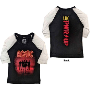 Ac/Dc - Pwr-Up Uk Lady Bl/Wht Raglan:1 i gruppen MERCH / Minsishops-merch / Ac/Dc hos Bengans Skivbutik AB (5525352r)