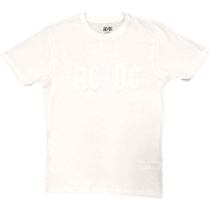 Ac/Dc - Logo Hi-Build Uni Wht i gruppen MERCH / Minsishops-merch / Ac/Dc hos Bengans Skivbutik AB (5525359r)