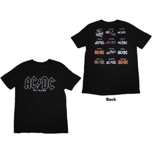 Ac/Dc - Logo History Uni Bl i gruppen MERCH / Minsishops-merch / Ac/Dc hos Bengans Skivbutik AB (5525363r)