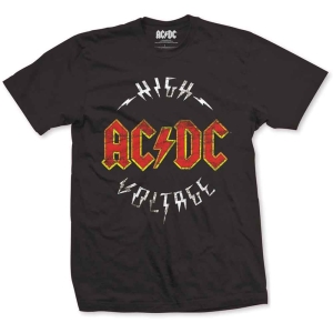 Ac/Dc - Logo High Voltage Uni Bl i gruppen MERCH / Minsishops-merch / Ac/Dc hos Bengans Skivbutik AB (5525371r)