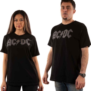 Ac/Dc - Logo Diamante Uni Bl i gruppen MERCH / Minsishops-merch / Ac/Dc hos Bengans Skivbutik AB (5525378r)