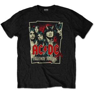 Ac/Dc - Highway To Hell Sketch Uni Bl i gruppen MERCH / Minsishops-merch / Ac/Dc hos Bengans Skivbutik AB (5525407r)