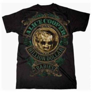 Alice Cooper - Billion Dollar Baby Crest Uni Bl i gruppen MERCH / T-Shirt / Rockoff_Nya April24 hos Bengans Skivbutik AB (5525596r)