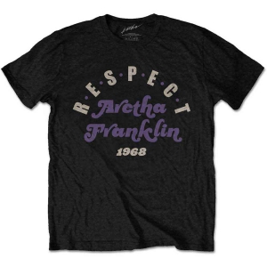 Aretha Franklin - Respect Uni Bl i gruppen MERCHANDISE / T-shirt / Jazz hos Bengans Skivbutik AB (5525796r)