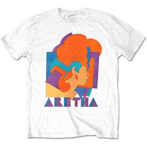 Aretha Franklin - Milton Graphic Uni Wht i gruppen MERCHANDISE / T-shirt / Jazz,RnB-Soul hos Bengans Skivbutik AB (5525798r)