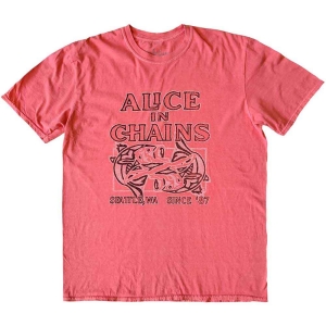 Alice In Chains - Totem Fish Uni Pink i gruppen MERCH / T-Shirt / Rockoff_Nya April24 hos Bengans Skivbutik AB (5525810r)