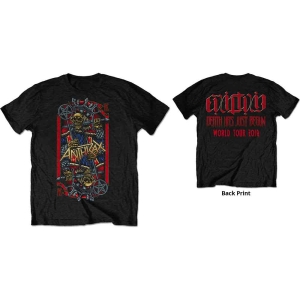 Anthrax - Evil King World Tour 2018 Uni Bl i gruppen MERCH / T-Shirt / Rockoff_Nya April24 hos Bengans Skivbutik AB (5526174r)