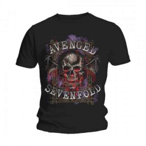 Avenged Sevenfold - Bloody Trellis Uni Bl i gruppen MERCH / T-Shirt / Rockoff_Nya April24 hos Bengans Skivbutik AB (5526481r)