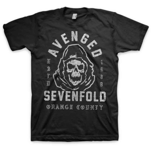 Avenged Sevenfold - So Grim Orange County Uni Bl i gruppen MERCH / T-Shirt / Rockoff_Nya April24 hos Bengans Skivbutik AB (5526506r)