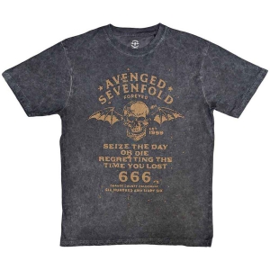 Avenged Sevenfold - Seize The Day Uni Bl Dip-Dye i gruppen MERCH / T-Shirt / Rockoff_Nya April24 hos Bengans Skivbutik AB (5526509r)