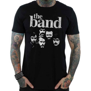 The Band - Heads Uni Bl i gruppen MERCH / T-Shirt / Rockoff_Nya April24 hos Bengans Skivbutik AB (5526529r)