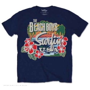 The Beach Boys - Surfin Usa Tropical Uni Navy i gruppen MERCH / T-Shirt / Rockoff_Nya April24 hos Bengans Skivbutik AB (5526611r)