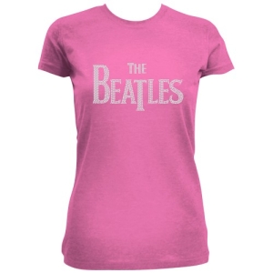 The Beatles - Drop T Rhinestones Lady Pink i gruppen MERCHANDISE / T-shirt / Pop-Rock hos Bengans Skivbutik AB (5527360)