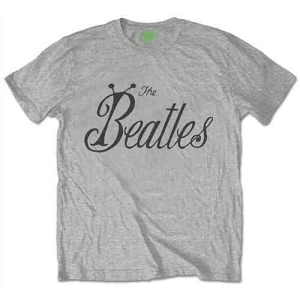 The Beatles - Bug Logo Uni Grey i gruppen MERCH / T-Shirt / Rockoff_Nya April24 hos Bengans Skivbutik AB (5527413r)