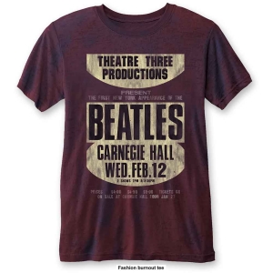 The Beatles - Carnegie Hall Bo Uni Navy/Red i gruppen MERCH / T-Shirt / Rockoff_Nya April24 hos Bengans Skivbutik AB (5527420r)