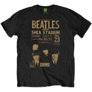 The Beatles - Shea '66 Uni Bl Eco i gruppen MERCH / T-Shirt / Rockoff_Nya April24 hos Bengans Skivbutik AB (5527430r)